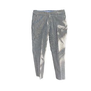 Donna Ricco Women Black and White Checkered Pants